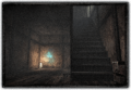 Under the stairs